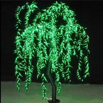 Kunstlik Helendav Willow Tree Light 1152pcs LED 2m/6.6 jala Kõrgus Veekindel Disain Väljas Aed jõulukaunistused