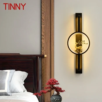 TINNY Messing Seina Lamp LED-Kaasaegne Luksus Sconce Kerge Sisekujunduses Leibkonna Magamistuba Öö elutuba Koridor Lightin