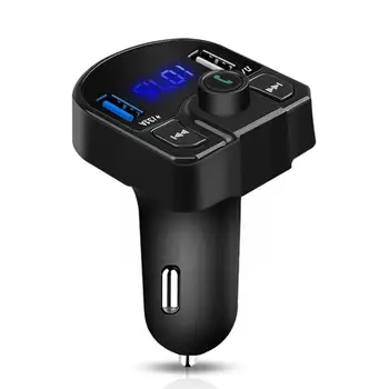 4.1 Bluetooth Car Kit LED FM Saatja Dual USB autolaadija 3.1 A 1A 2 Ports USB MP3 Pleieri Jaoks Iphone14 R8H6