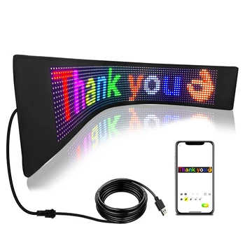 Rakenduste Kontroll Programmeeritav LED Ekraan RGB Sõnumeid Kerimine Led-Auto Kauplus tahvli Pehme Paindlik Digitaalne Ekraan Paneelid