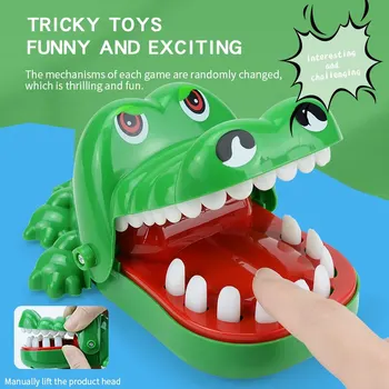 A3 Krokodill Hambad Mänguasjad Lastele Alligaator Hammustamine Sõrme Hambaarst Mängud. Naljakas Poole Ja Laste Mängu Õnne Pranks Lapsed
