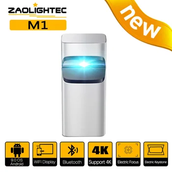 M1 4K 3D Väljas Projektor 1000 ANSI Android Smart Home Theater Lühike Keskenduda TV Video Beamer koos HDR MEMC Projektor