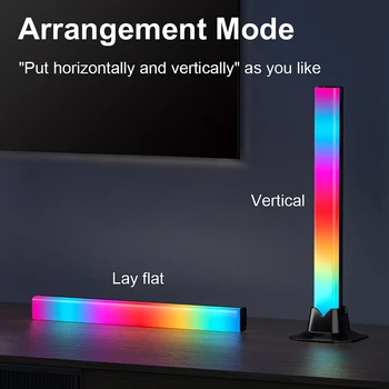 LED RGB valgus baar Öö Valguses Värvikas atmosfääris LampLight muusika Smart pickup kerge mäng desktop Magamistuba Desktop Öö LED