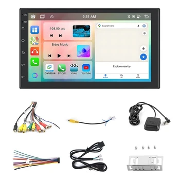 Android 13 7Inch Auto Raadio 2 Din Traadita Carplay Android Auto GPS Navigatsiooni Mms MP5 Mängija FM Bluetooth-4G+64G