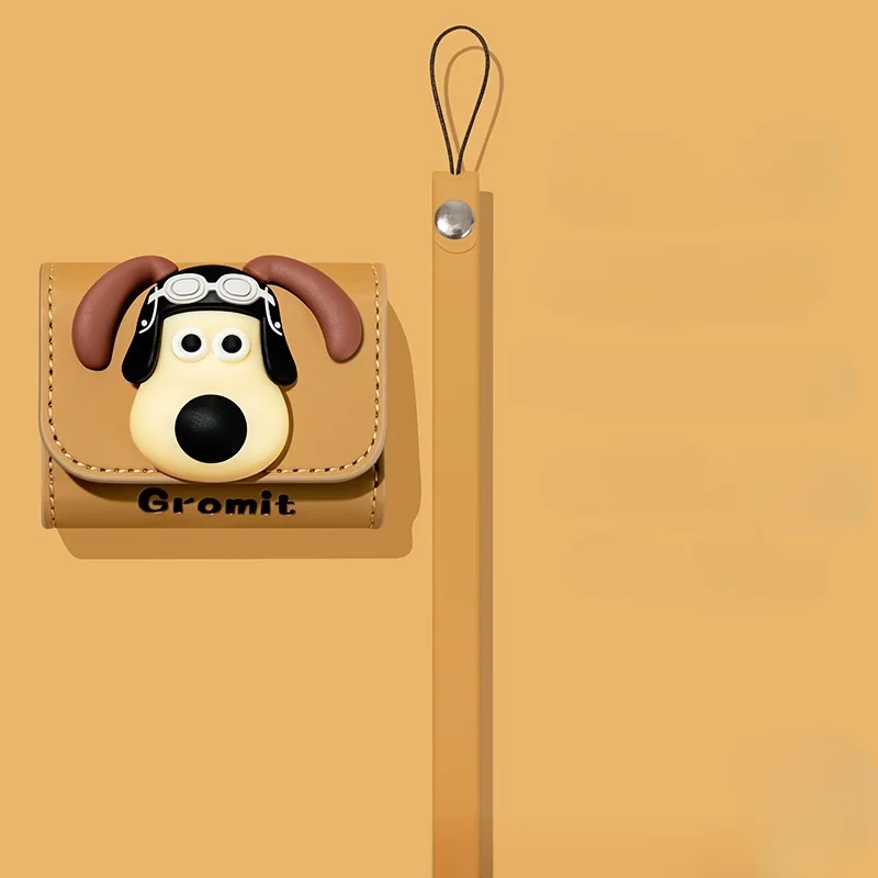 Cartoon PU Cortex Pruun Koera Pea Kõrvaklappide puhul Airpods 3 2 1 Armas Loominguline Bluetooth Airpods Pro 2 Kõrvaklappide Kate3