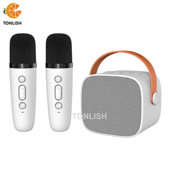 TONLISH Mini Audio KTV Bluetooth Kõlar HD HiFi Stereo Kõlar Kaasaskantav Square Tantsu Subwoofer Juhtmevaba Mikrofon