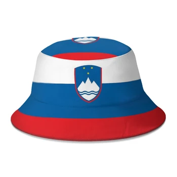 Suvel Unisex Hip-Hop Kopp Müts Sloveenia Lipu Naised Mehed Kalapüügiga Kaluri Müts Sügisel Rannas Päikese käes Müts Bob