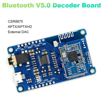 CSR8675 Bluetooth V5.0 Dekooder Juhatuse PCM5102A Madal energiatarve Toetab APTX/APTX-LL/APTX-HD