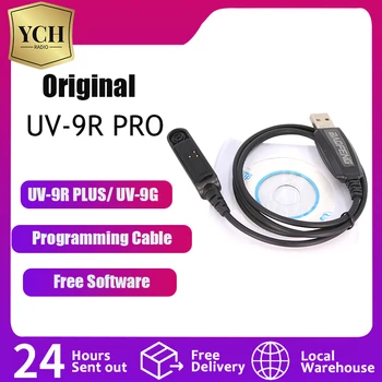 UV-9R Pro Programmeerimine Kaabel BAOFENG UV-9R Plus BF-9700 BF-A58 UV-XR UV-5R WP GT-3WP UV-5S UV-9R-Raadio USB-Kaabel Disk CD