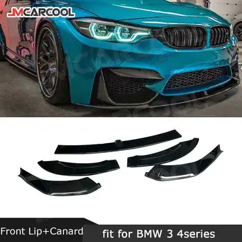ABS esistange Lip jaguritega Keha Komplekt BMW 3 Seeria F80 M3 4 Seeria F82 F83 M4 2014-2018 Ees Huule Lõhkujad Auto Style