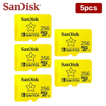 5tk/palju 100% Originaal SanDisk Mälukaart 128GB 256GB High Speed Mikro-SD-Kaardi U3 4K Ultra HD Nintendo Lüliti