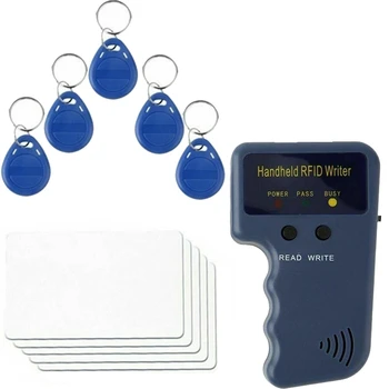 1Set EM4100 RFID-Koopiamasina Kirjanik Paljundusaparaat Programmeerija Lugeja + T5577 EM4305 Ülekirjutatavaid ID Keyfobs Sildid Kaardi Plastikust 125Khz