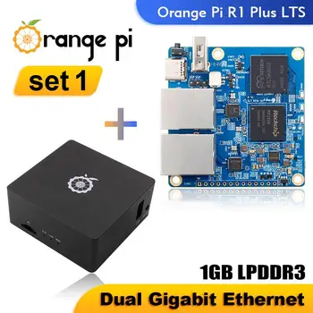 Oranž Pi R1 Pluss LTS + Metal Shell Ühe Juhatuse Arvuti 1GB RAM RK3328 Demo Käivitada Android 9 Ubuntu Debian OS Arengu Pardal