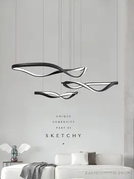 Minimalistlik led-elutuba lühter lihtne, kaasaegne disainer elutuba peamine valgus loominguline Põhjamaade saal lambid