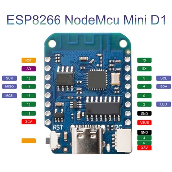 ESP8266 ESP-12 ESP-12F NodeMcu Mini D1 Moodul WeMos Lua 4M Baiti WLAN-WiFi Interneti Areng Juhatuse LIIK-C