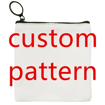 Kohandatud Mustri Mündi Rahakott Custom Logo Storage Pouch Lõuend Kott