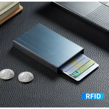 Uus RFID-Anti-theft Card Libistades Alumiinium Kast Metallist Krediitkaardi Clip Alumiinium Sulamist Münt, Kirjaklamber Multifunktsionaalne Kantavate Kaart, Kott
