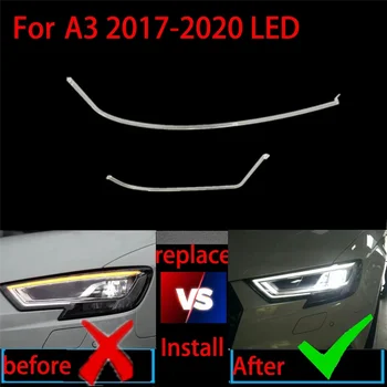 Audi A3, S3 LED 2016-2018 PÄEVATULED Esitulede Valgus juhtplaat päevasõidutuli Toru Auto Töötab Light Bar Õigus