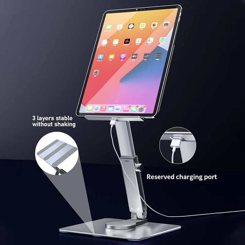 2023 Tablett Omanik Pöörlevad 360° Mitme nurga alt Jaoks Xiaomi iPad Samsung Tahvelarvuti Reguleeritav Teleskoop-Alumiinium iPad Sulg2