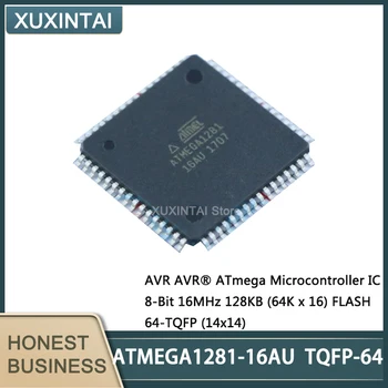 5tk/Palju Uusi Originaal ATMEGA1281-16AU ATMEGA1281 Mikrokontrolleri IC 8-Bitine 16MHz 128KB (64K x 16) FLASH 64-TQFP (14x14)