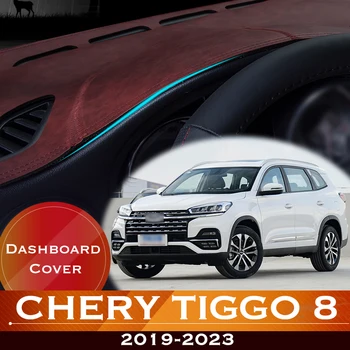 Eest Chery Tiggo 8 2019-2023 Tiggo8 Auto Armatuurlauale Vältida Valguse Pad Vahend Platvorm Laua Katta Nahk Anti-Slip Dash Mat 2022
