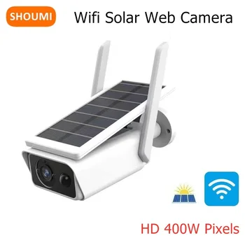 Shoumi Turvalisuse Kaamera 400W Pixel, Wifi, Päikese Cam 4MP HD Outdoor CCTV Kaamera PIR Humanoid Avastamise Öise Nägemise Turvaline Kaitsta