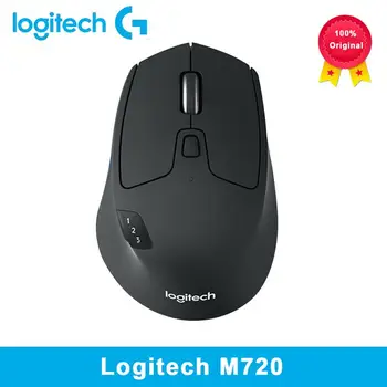 Logitech M720 Juhtmeta Hiir, 2.4 GHz Bluetooth 1000DPI Gaming Hiired Ühendav Dual Mode Multi-seade Office Gaming Mouse For PC