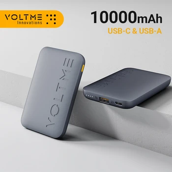 VOLTME Hypercore 10K Kaasaskantav Laadija Power Bank 10000mAh Patarei Pakk USB-C & USB-Pordi 22.5 W, Kiire laadimine iPhone 15