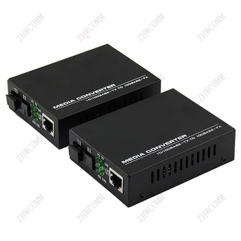 1 Paar 100M Simplex Mode Optiline Fiiberkaabel Saatja KS Liides 25KM Fast Ethernet Media Converter Tasuta Shipping