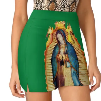 Our Lady of Guadalupe Seelik Neitsi Maarja Fashion Street Casual-line Seelikud Elegantne Mini Seelik Disain Liiga Lühike Põhjad