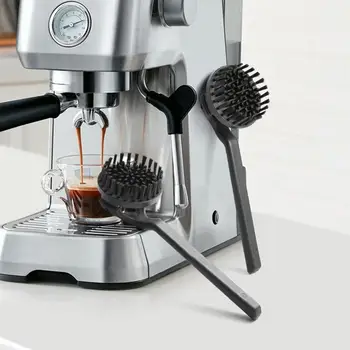 Puhastus Harjastega Lai Rakendus Puhastushari Kõrge Temperatuuri Taluva Espresso Masina Puhastamine Harjastega Puhastus