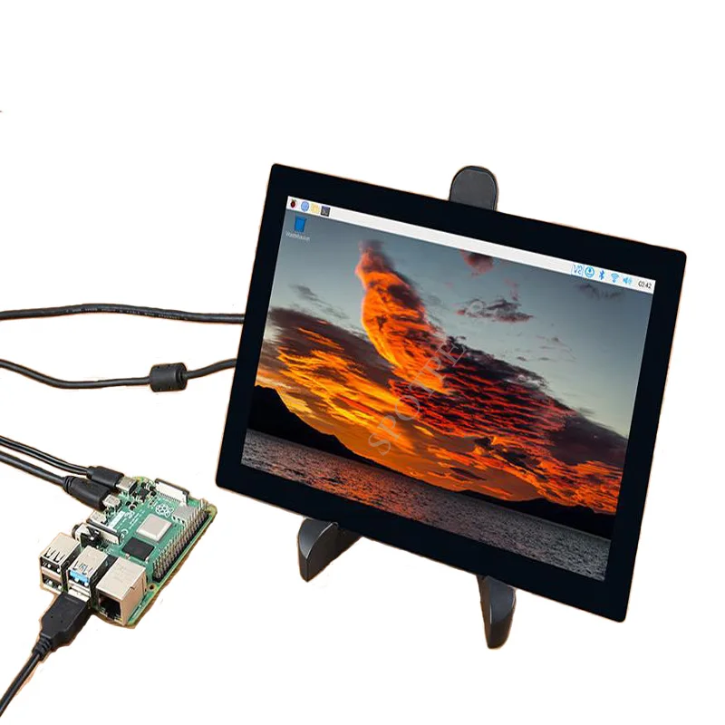 Vaarika Pi 9inch QLED Quantum Dot Ekraan Mahtuvuslik Puutetundlik Ekraan, 1280×720 HDMI Liides Jetson Nano4