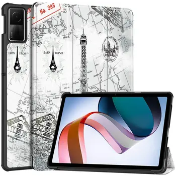 50tk/palju Xiaomi Redmi Pad SE Kolme Kokkuklapitavad Custer Cartoon Naha Puhul Koos Seista Samsung Galaxy Tab A9 pluss