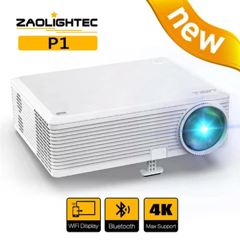 ZAOLIGHTEC P1 Projektor Full HD Native LED kodukino Väljas Projektor 4k Video Beamer 1080P Bluetooth WIFI Smart TV