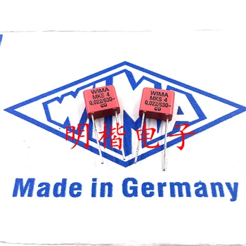 Tasuta Kohaletoimetamine 10tk/30pcs WIMA Saksamaa kondensaator MKS4 630V 0.022 UF 630V223 22nf P=7,5 mm